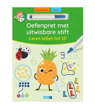 Deltas Oefenpret met uitwisbare Stift Leren Tellen tot 10 5-6