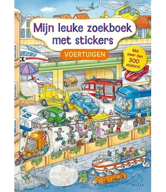 Deltas Mijn Leuke Zoekboek met Stickers Voertuigen