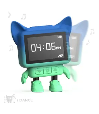 MOB Dancing Clock Blauw