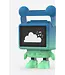 MOB Dancing Clock Blauw