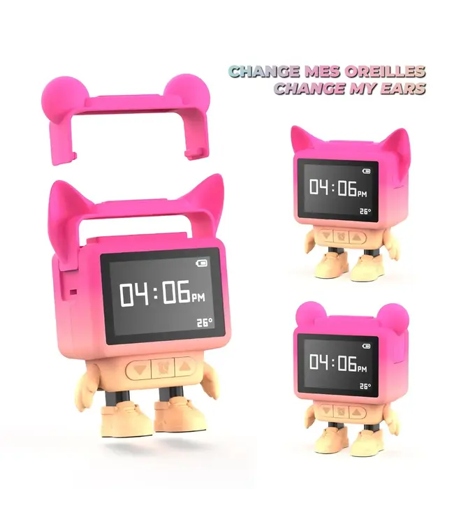 MOB Dancing Clock Roze