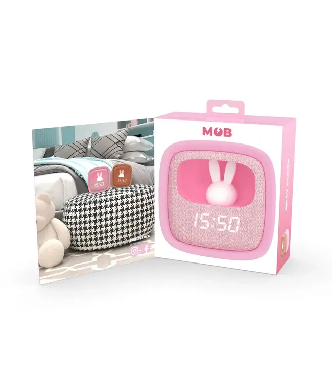 MOB Wekker Billy Marshmallow Roze