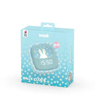 MOB Wekker Billy Blauw Bloemen Limited Edition