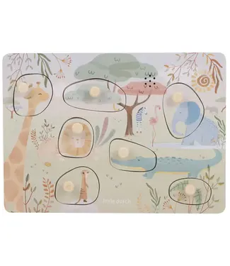 Little Dutch Geluidenpuzzel - Safari Friends