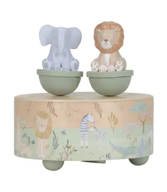 Little Dutch Houten Muziekdoosje - Safari Friends