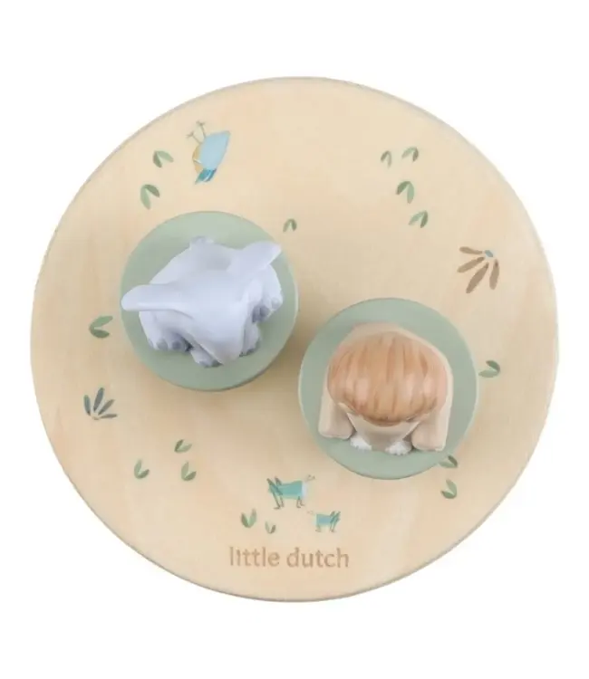 Little Dutch Houten Muziekdoosje - Safari Friends