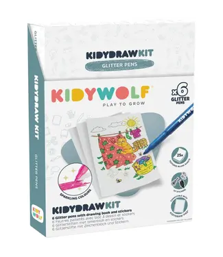 Kidywolf KidyDrawKit - Glitter Pens