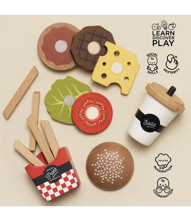 Le Toy Van Hamburger Set