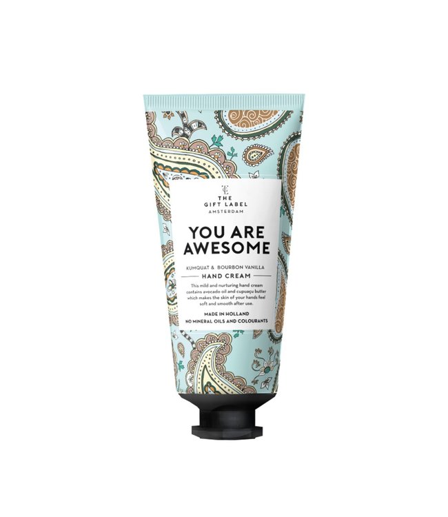 The gift label Hand cream You are awesome