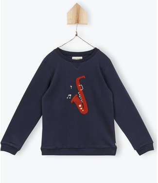 Arsene et les Pipelettes Sax embroidery sweatshirt