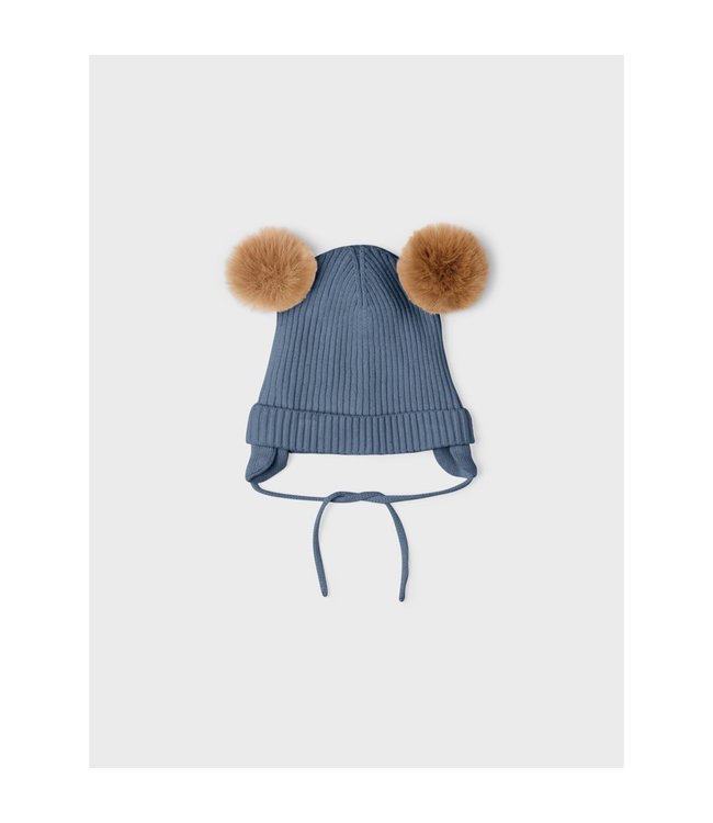 Name it NBNMARA KNIT HAT1 china blue