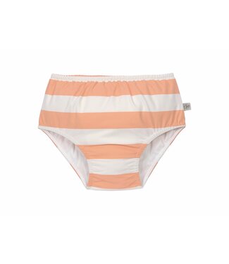 Lassig LSF swim diaper block stripes milk peach