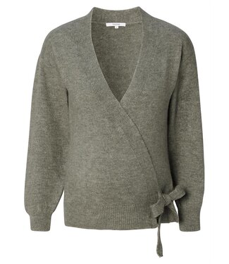 Noppies Cecia knit wrap cardigan sage