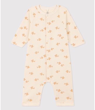 Petit Bateau Combinaties longue ava/to  beige met diertje print