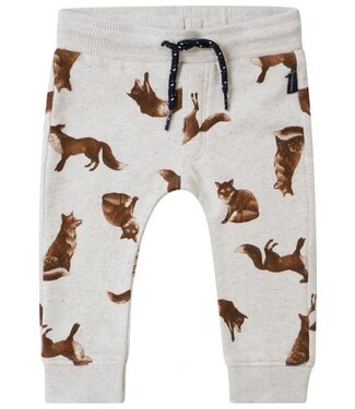 Noppies Boys pant Temperance regular fit allover print - Oatmeal