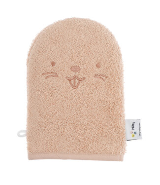 Baby shower glove Washandje Pink Beaver