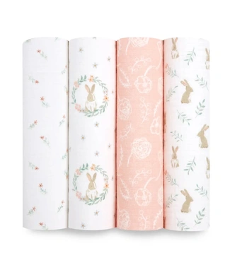 Aden + Anais Swaddle 112x112 Blushing bunnies