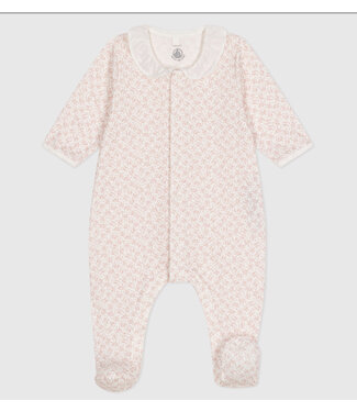 Petit Bateau Petit Bateau dors bien roze / wit kraagje