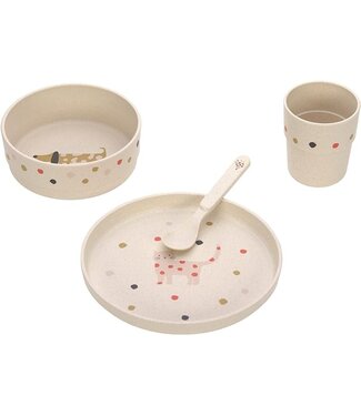 Lassig Dish set PP/ Cellulose Little Mateys spicy orange