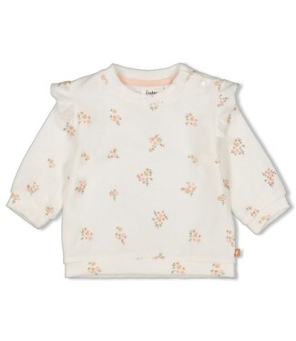 Feetje Sweater AOP - Bloom with love  offwhite