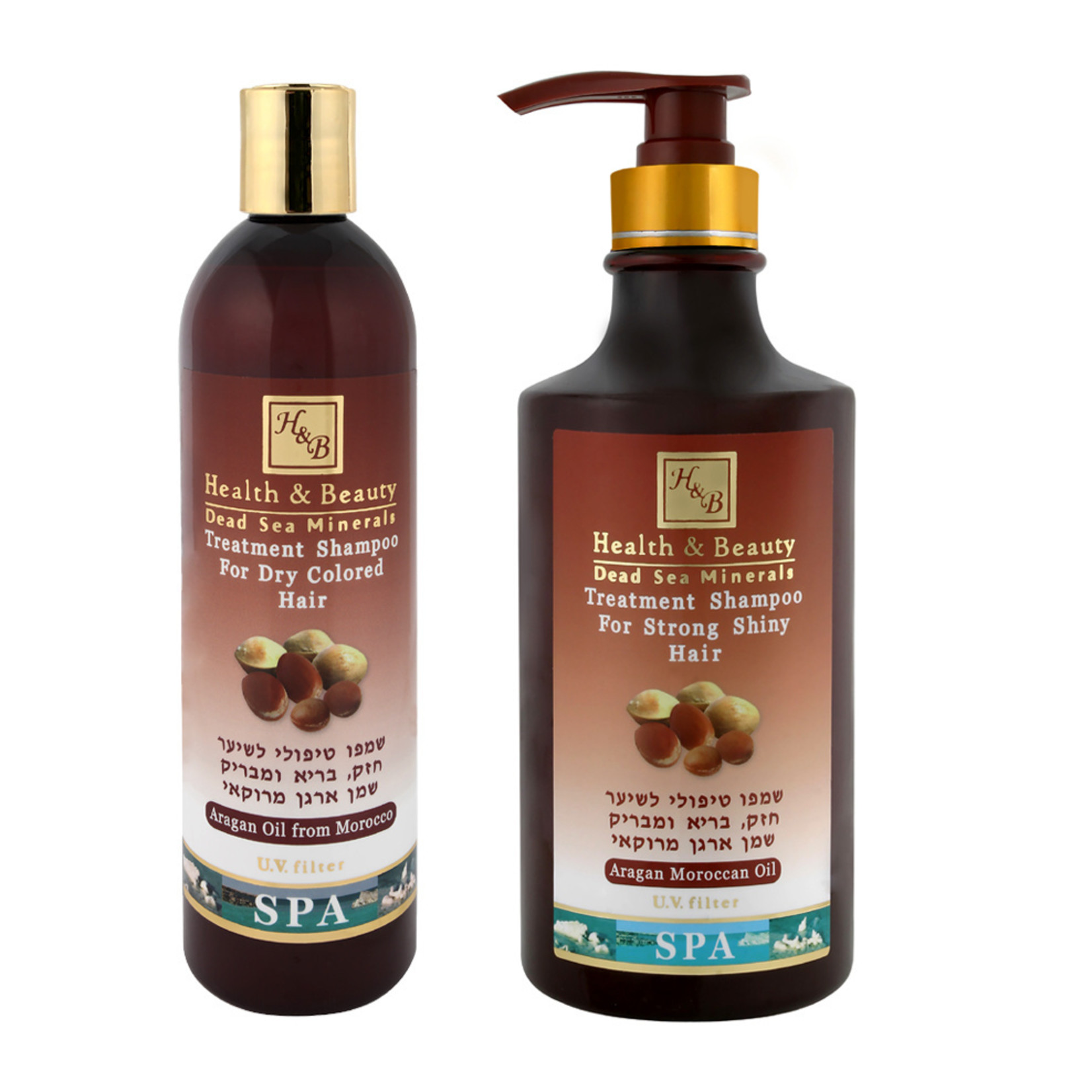 H&B Dead Sea Minerals Arganolie shampoo; 400 ml.