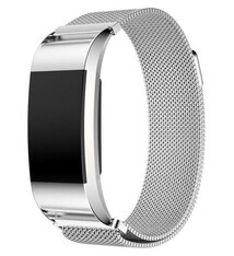 SmartphoneClip Fitbit Charge 2 Milanees Zilver