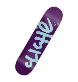 Cliché Handwritten Violet Bleu 8.1 Plateau skateboard"
