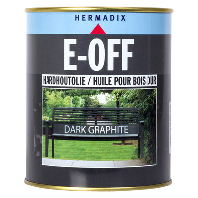 Hermadix E-Off hardhoutolie dark graphite 750ml