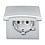 All weather IP44 aluzilver