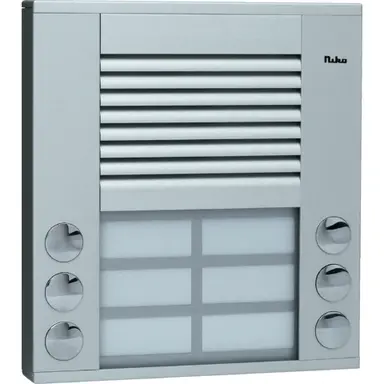 Niko 10-106 opbouwbuitenpost 20mm met 6 bellen in twee rijen