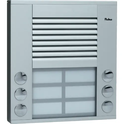 Niko 10-106 opbouwbuitenpost 20mm met 6 bellen in twee rijen