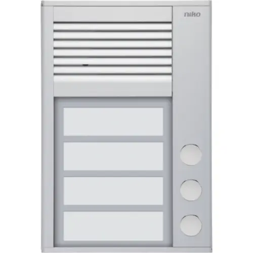 Niko 10-153 opbouw buitenpost met 3 beldrukknoppen