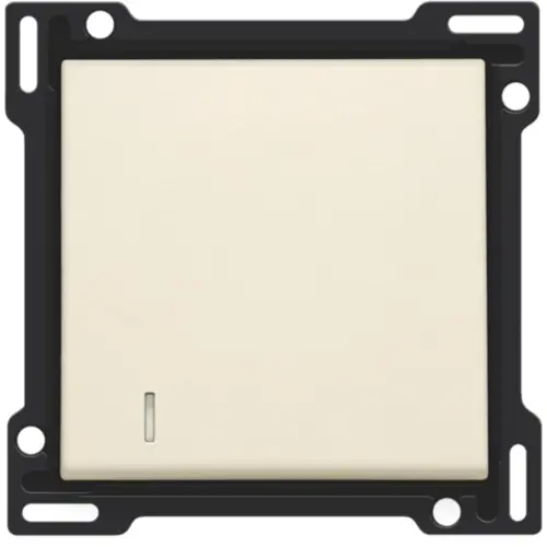 Niko 100-60005 schakelwip enkelvoudig met controlevenster cream