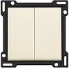 Niko 100-61505 schakelwip 2-voudig cream