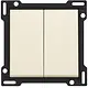 Niko 100-61505 schakelwip 2-voudig cream