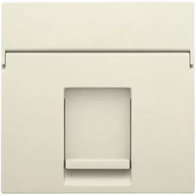 Niko 100-65100 centraalplaat 1-voudig tbv RJ draagring cream