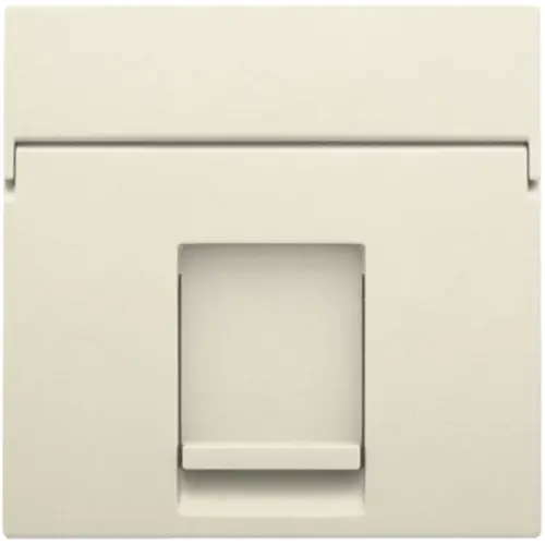 Niko 100-65100 centraalplaat 1-voudig tbv RJ draagring cream