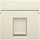 Niko 100-65100 centraalplaat 1-voudig tbv RJ draagring cream