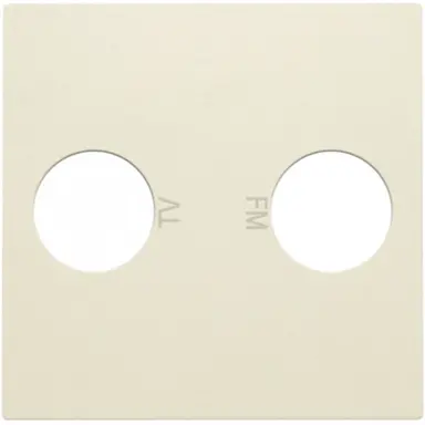 Niko 100-69702 centraalplaat antenne coax cream