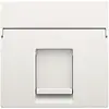 Niko 101-65100 centraalplaat 1-voudig vlak tbv RJ draagring white