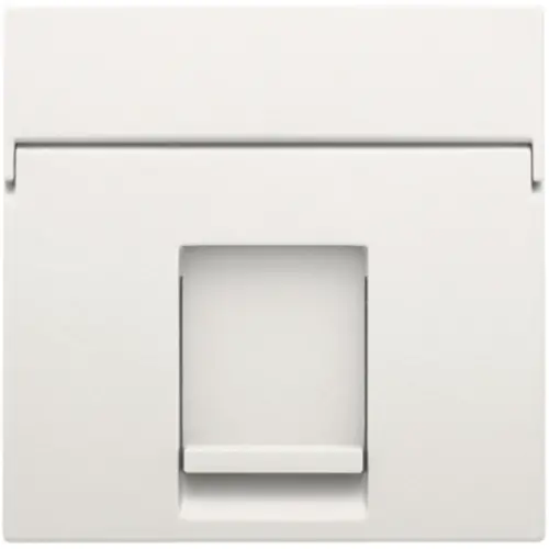 Niko 101-65100 centraalplaat 1-voudig vlak tbv RJ draagring white