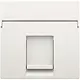 Niko 101-65100 centraalplaat 1-voudig vlak tbv RJ draagring white