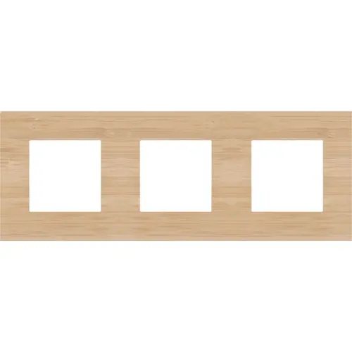 Niko 156-76700 afdekraam 3-voudig Pure bamboo