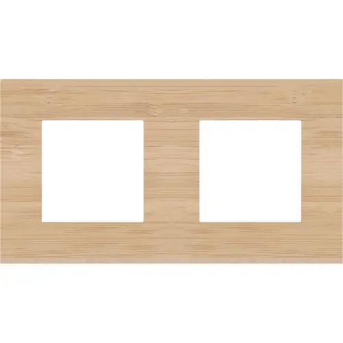 Niko 156-76800 afdekraam 2-voudig Pure bamboo