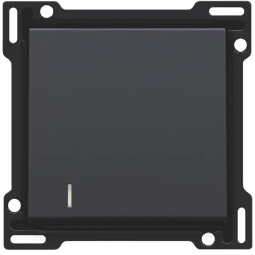 Niko 122-60005 schakelwip enkelvoudig met controlevenster anthracite coated