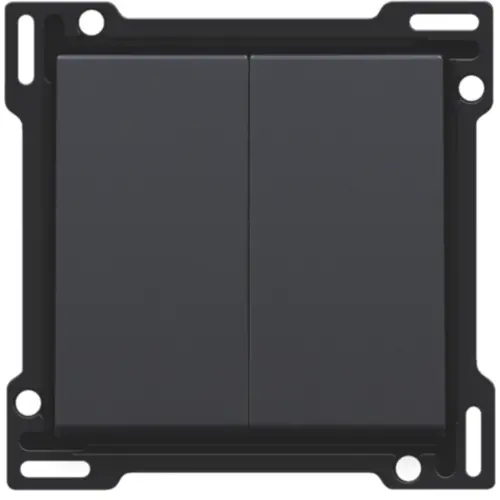 Niko 122-61505 schakelwip 2-voudig anthracite coated