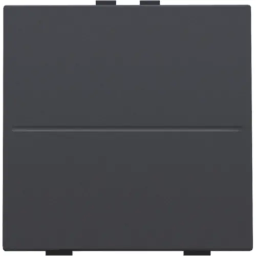Niko 122-00001 enkelvoudige toets voor draadloze schakelaar met twee toetsen anthracite coated
