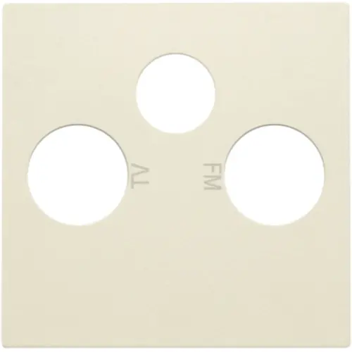 Niko 100-69551 centraalplaat coax/sat cream