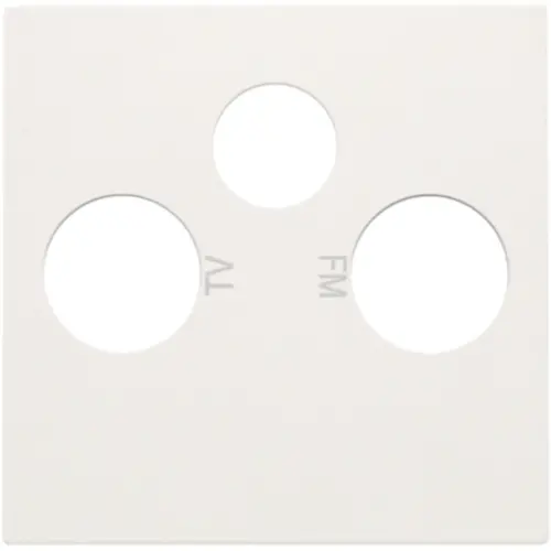 Niko 101-69551 centraalplaat coax/sat white