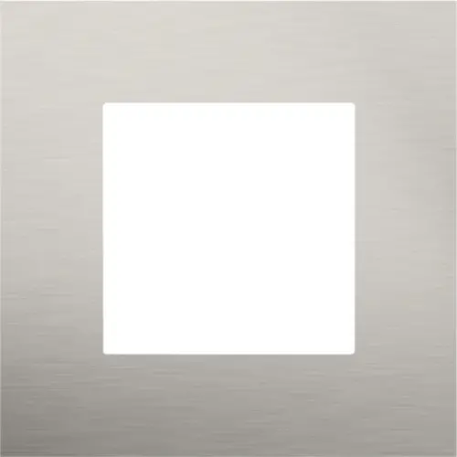 Niko 150-76100 afdekraam 1-voudig Pure stainless steel on anthracite
